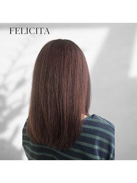 フェリシータBOB ピンクブラウンセミディ