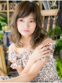 バレイヤージュ斜めバングエアリーミディc5浦和20代30代40代