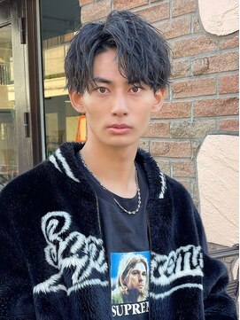 アーリー(Ali'i) ソフトツイストパーマアップバング成人式メンズショートマッシュ