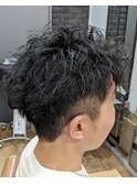 ツーブロックツイストスパイラルパーマ