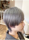 マッシュウルフ/シルバーアッシュ/グレージュ/ハイトーンカラー