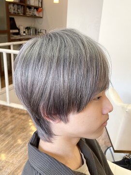 スタジオフォーエイチ(STUDIO 4H) マッシュウルフ/シルバーアッシュ/グレージュ/ハイトーンカラー