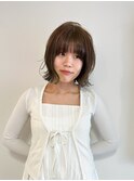 タッセルボブ×オリーブブラウン