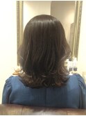 30代40代50代/ミディアム外ハネスタイル/エレガント外ハネ