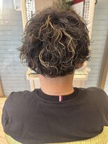 ビス ヘア アンド ビューティー 西新井店(Vis Hair＆Beauty)&nbsp;センターパートソフトツイストパーマメッシュマッシュ