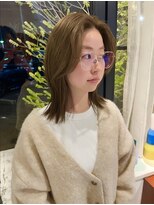 フルール(hair place Fleur)&nbsp;ブリーチなしWカラー×オリーブベージュ