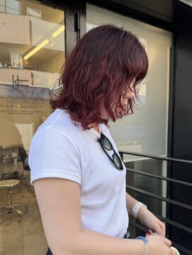 アンダーカレント(undercurrent) ハイトーンダブルカラーレッドカラー顔まわりレイヤー