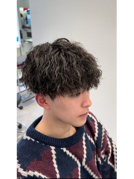 オーシャントーキョー 仙台(OCEAN TOKYO) ツイストスパイラルマッシュ刈り上げツーブロックメンズパーマ