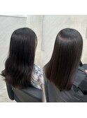 【miyon】韓国レイヤーカット×暗髪カラー×髪質改善