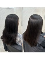 ミヨン なんば店(miyon)&nbsp;【miyon】韓国レイヤーカット×暗髪カラー×髪質改善