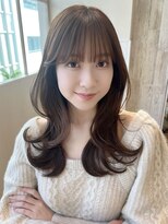 アフロート ディル(AFLOAT D'L) 【eri 】韓国風ヘア くびれヘア 透明感カラー レイヤーカット