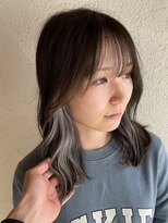 ヘアーリゾート ビッグアップ(hair resort Big up)&nbsp;さりげないアクセントのシルバーインナー