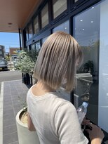 ノートエートル 西金沢(Nought etre)&nbsp;10代/20代/ハイトーンカラー/ベージュカラー/ツヤ髪スタイル