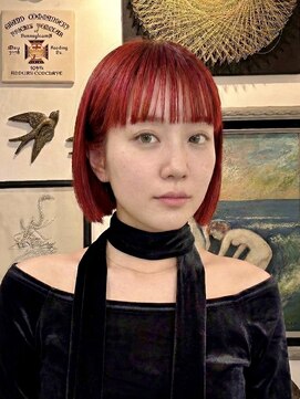 ドロシー(dorothy) ワンレンボブ　レッド　赤髪