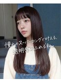 暖色で柔らかさを！ 透明感ミディアムストレート