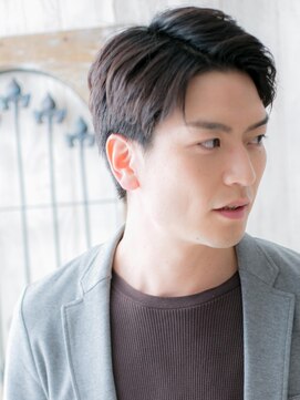 モッズヘアー メン 戸田公園店(mod's hair men) 清潔感ビジネスブラック大人かき上げ短髪ショートh戸田公園