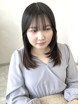 ウィールール 札幌店(WE RULE) 【小顔魅せ】うる艶ストレート×顔周り似合わせレイヤーカット