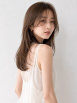 ミロア 薬院(miroa) ロングレイヤー 顔周りレイヤー ベージュカラー 髪質改善
