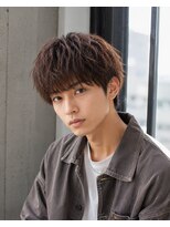 MEN's Baguz MEN'Sカット/ MEN'Sパーマ/ MEN'Sカラー 韓国風マッシュニュアンスパーマ束感メンズヘア