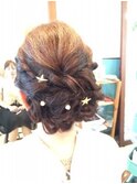 アップスタイルパールアレンジ【ヘアセット　立川/立川南/袴】