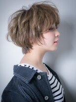 カバーヘア ブリス 北浦和(COVER HAIR bliss) 外国人風カラーの小顔マニッシュショートw北浦和10代20代30代