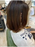 アフロート添田】バッサリビフォーアフター縮毛矯正スリークボブ