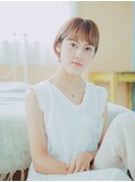 ハイトーンショートボブ