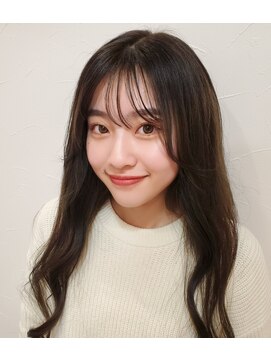 フゥカ 売市店(fuka) オリーブカラー×ケアカラー×ニュアンススタイル