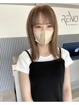 レノ(RENO) ミルクティーベージュ@20代30代40代