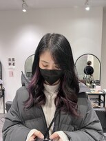 ココット 京橋店(cocotte)&nbsp;ラベンダーピンクインナーカラー　宮下あゆみ