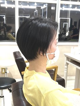 美容室 びゃんびゃん 社店 ショートボブ/ショート/頭の形が綺麗
