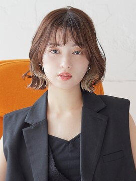 ラフィス ヘアー リノ 三宮店(La fith hair lino) 【La fith】インナーカラー×くびれボブ