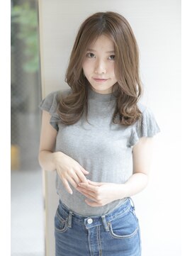 アフロディーテ 銀座(APHRODITE GINZA) 黒髪/グレーベージュ/レイヤーロング/前髪パーマ/銀座