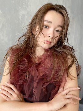 アルバム 渋谷パルコ(ALBUM) ニュアンスウェーブスタイル_グレーベージュレイヤー_49488