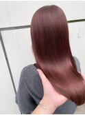 ダブルカラー＊髪質改善＊ワインレッド【ZinaCENTRAL】