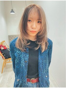 ラヴィズム 長岡店(LUVISM) 顔周りレイヤーダブルカラーボブおくれ毛前髪長岡新潟