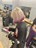 イオール 北千住(ior)&nbsp;ボブｘエンドカラーｘピンクｘブラック【ior北千住】