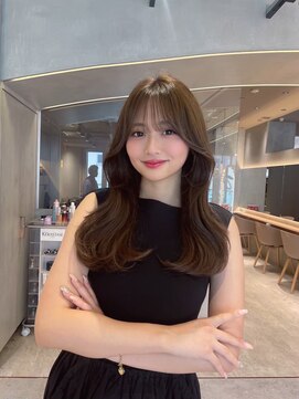 ロンドルーチェ 心斎橋(Lond luce) 大人ガーリー×ミディアムレイヤーカット【心斎橋/髪質改善】