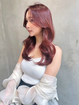 エース (ACE) ACE 横浜　韓国風くびれ巻き×ピンクアッシュ