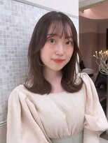 アンフィニー 銀座(ANFINI)&nbsp;レイヤーカット/小顔カット/くびれヘア/ウエットヘア/グレージュ