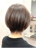 30代40代大人女性/前髪ありショートボブ/ショートヘア/髪質改善