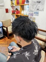 アンソル オブ リシェール(N'SOL of RICHAIR)&nbsp;ベリーショート/ダークアッシュ/ニュアンスパーマ/韓国マッシュ