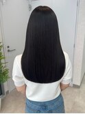 透明感ブラックカラー × 髪質改善トリートメント / 艶髪 / 美髪