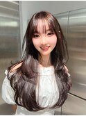 レイヤーカット/韓国/髪質改善/縮毛矯正/シースルーバング/
