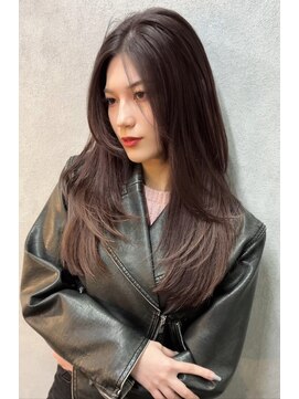 クプラ(Qpula) 【qpula 城慎太郎】ロングレイヤー＋赤みなしグレージュ