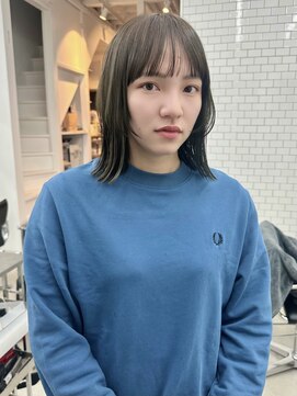 ソーンズ ヨイク(thorns YOIKU) 肩レングスボブ×オリーブベージュカラー