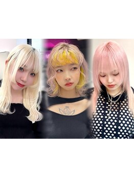 ハイトーンカラーで圧倒的人気なsalon*カット+カラー+トリートメント\7350/ダブルカラー\13700[立川駅]