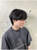 韓国ヘアシースルーマッシュウルフ