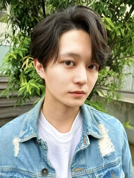 クーエフー(coo et fuu) シースルーバング透明感カラーオリーブベージュカルマパーマ