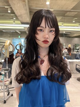 ダブ アオヤマ(DaB AOYAMA) シースルーバング顔まわりカット姫カット顔まわりレイヤー